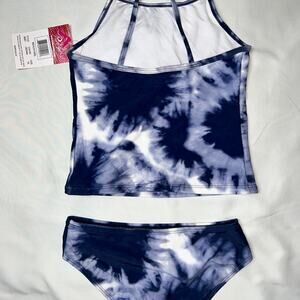 Blue and white tie dye